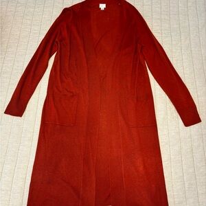 Women's Rust Cardigan Sweater